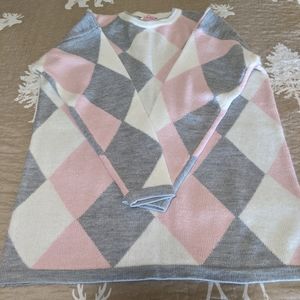 Jacqueline Smith argyle sweater, size xl. Like new.